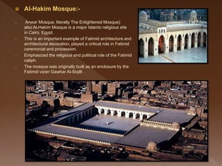 o Mosque of Al Hakim was not always used as a mosque or a prayer area as it was used for
many other purposes through its h...
