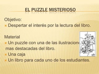 Estrategias de la animación lectoraNo se debe hacer obligatoria la asistencia. 
