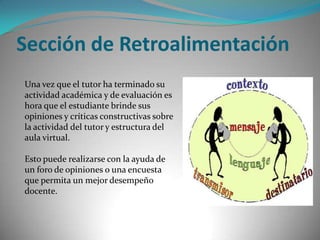   DespedidaSección de NegociaciónEn la sección  debemos proponer una negociación entre los alumnos y el tutor.La negociación permitirá ayudar a aquellos estudiantes que no cumplieron ciertas destrezas o actividades  durante el curso puedan realizarlas dentro de un tiempo de recuperación y generalmente con penalizaciones señaladas por el tutor