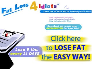 Fat loss 4 idiots diet plan