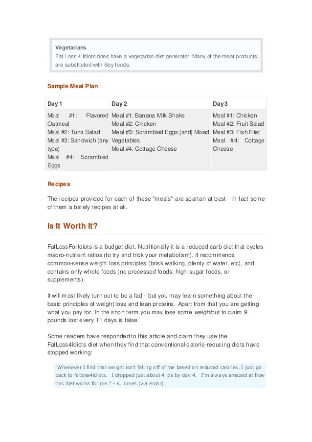 weight loss surveys