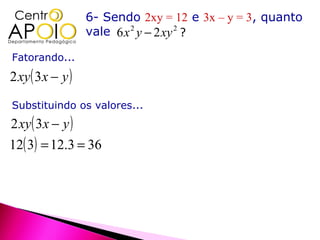 7-Resolva as equações sendo U = R.

a) x 2 + 7 x = 0       d ) 2 x 2 −9 x = 0



b ) m 2 − 5m = 0       e) x 2 = x



c )3...