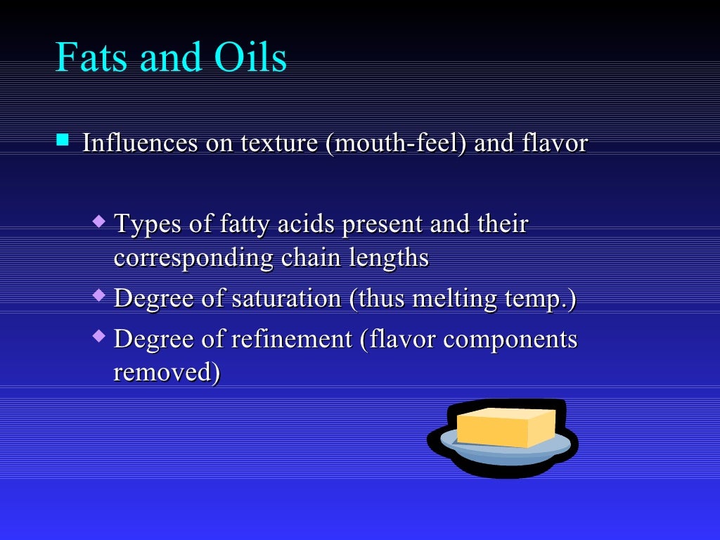 Fats and Oils