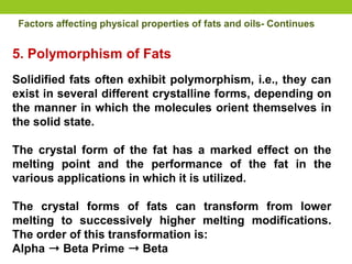 Technology of fats and oil (B.Tech Food Technology) | PPTX