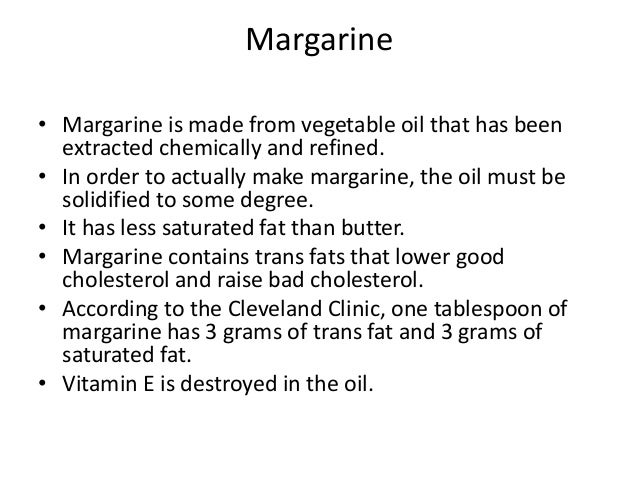 How is margarine made from vegetable oil?