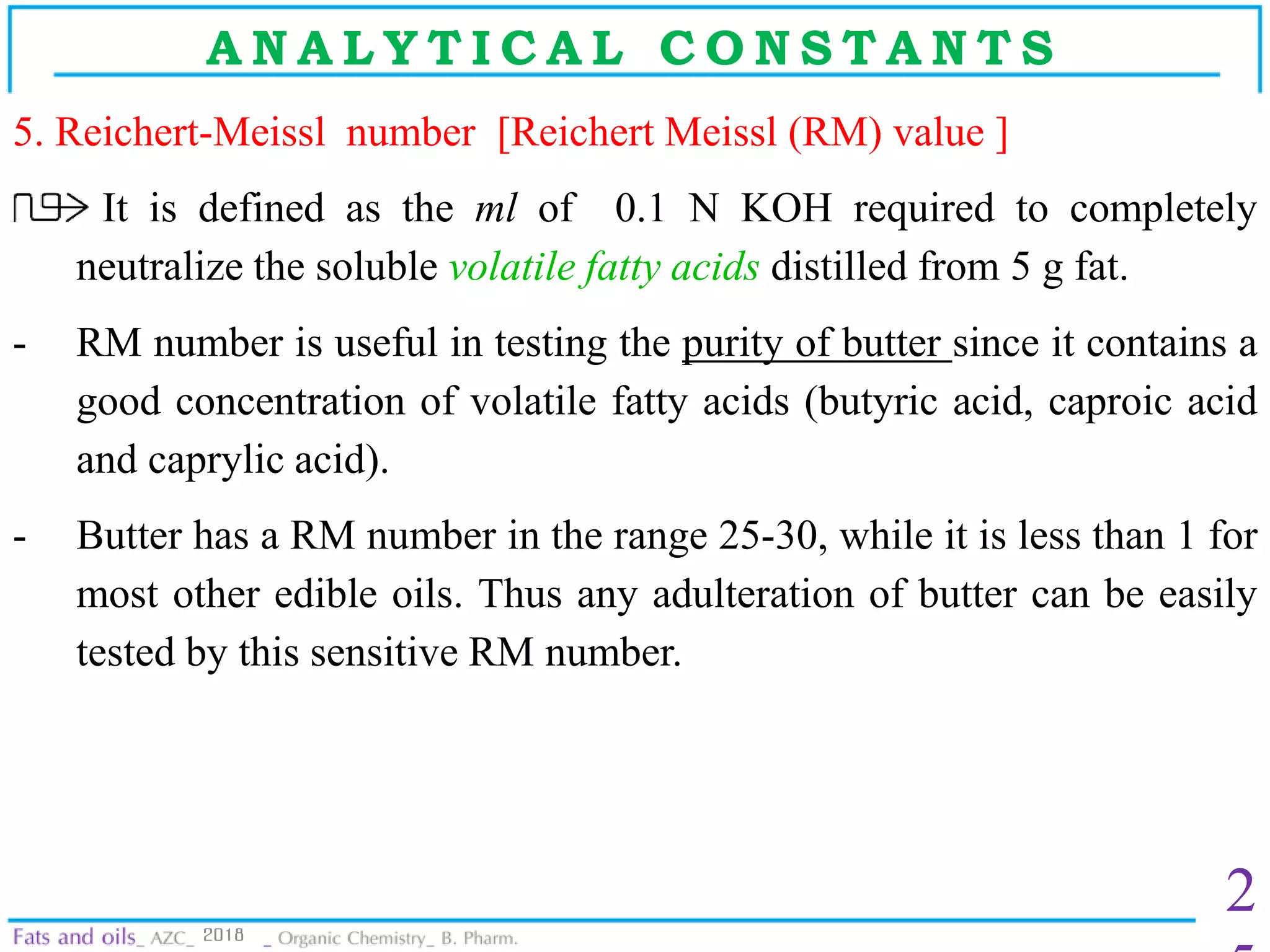 Fats and oils organic chemistry b. pharm. | PPTX