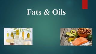 Fats & Oils
 