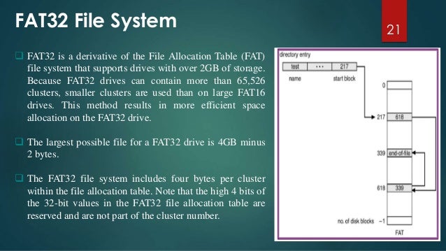 File Systems Fat 112