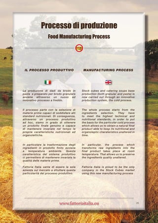 www.fattoriaitalia.eu
Il processo produttivo
La produzione di dadi da brodo in
pasta e preparato per brodo granulare
avvie...
