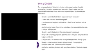 Fatty acid & Glycerin : Projects Information