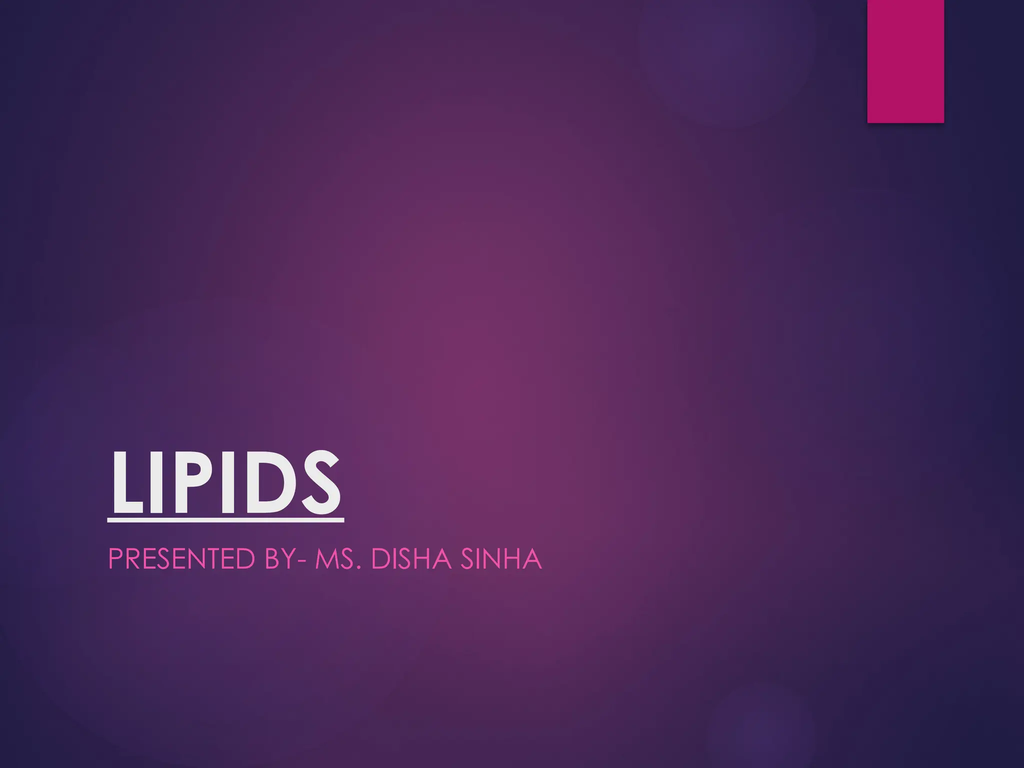 Fatty Acids and Lipids Powerpoint Presentation | PPTX