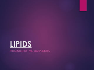 Fatty Acids and Lipids Powerpoint Presentation | PPTX