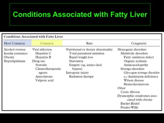 Conditions Associated with Fatty Liver 
