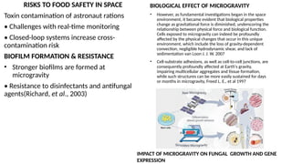 impact of microgravity of fungal growth presentation | PPTX