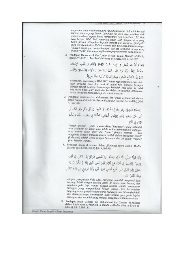 Fatwa MUI tentang Lesbi, Gay, Sodomi dan Pencabulan - 2015 PDF