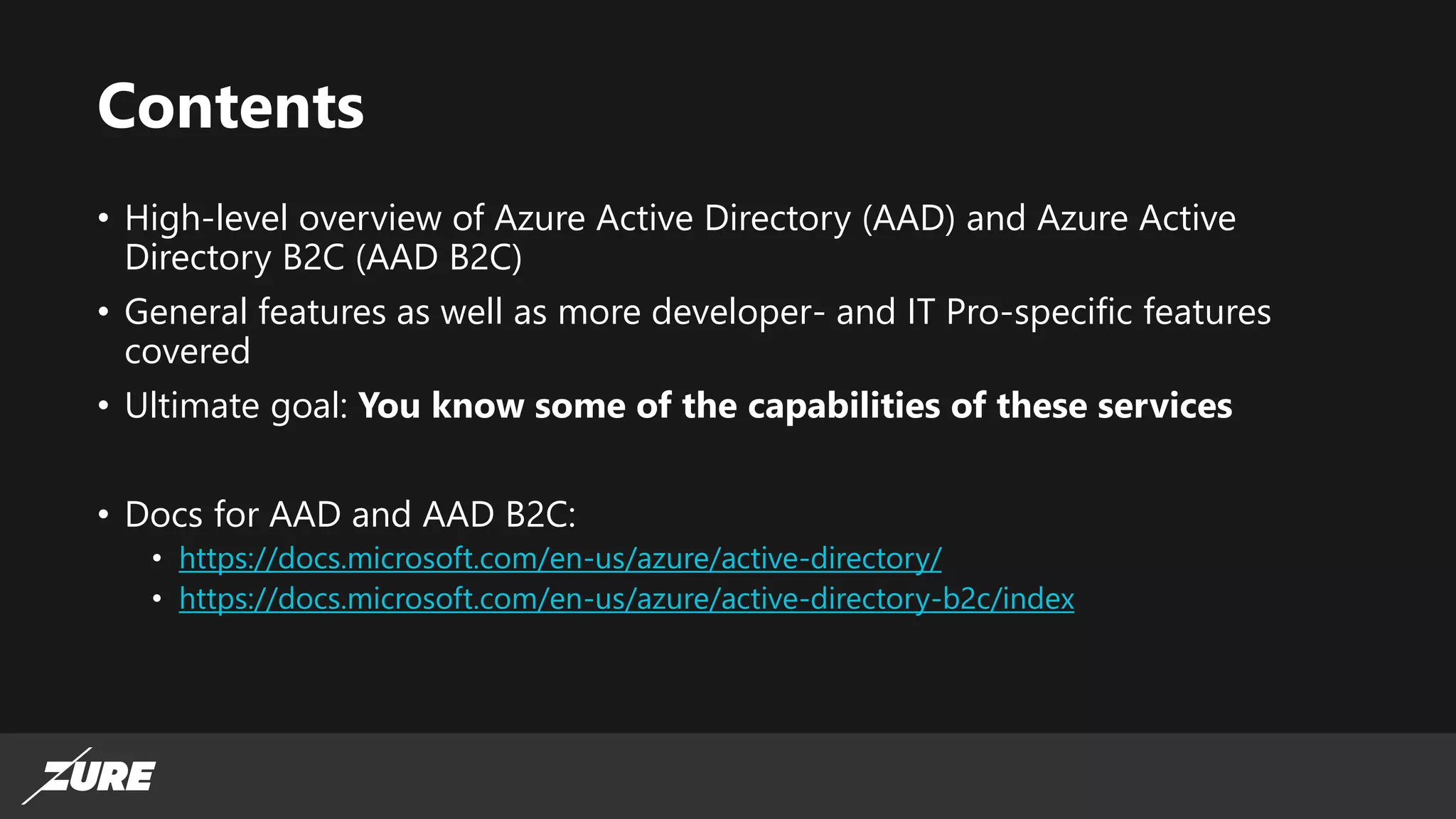 Introduction to Azure AD and Azure AD B2C | PPTX