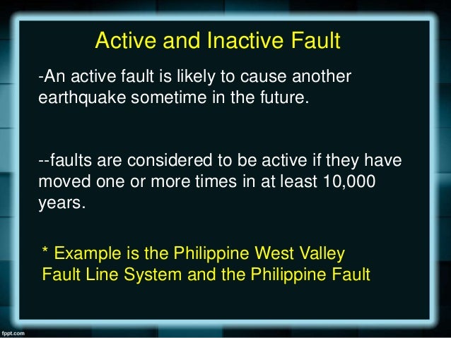 Active Fault And Trenches In The Philippines Phivolcs Earth Science Activities Philippine Map Philippines