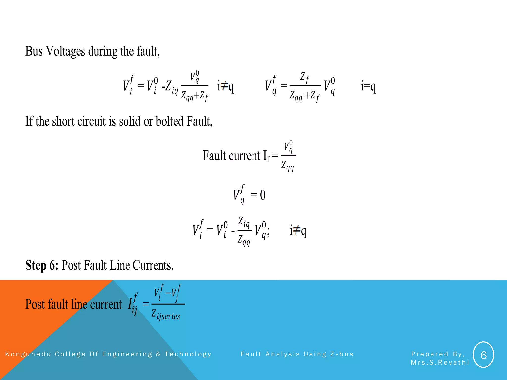 Fault analysis using z bus | PDF | Consumer Electronics | Technology ...