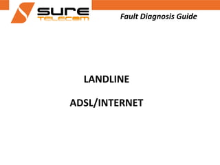 LANDLINE
ADSL/INTERNET
Fault Diagnosis Guide
 