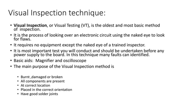 Fault finding method | PPTX | Consumer Electronics | Technology & Computing