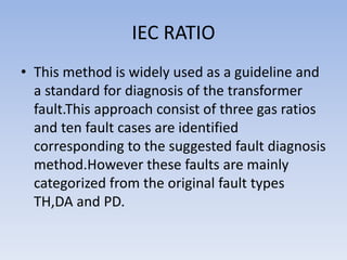 Fault interpretation for power transformer using dissolved gas | PPTX