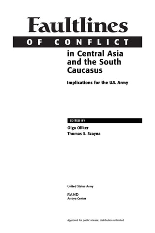 Faultlines of conflict in central asia and the south caucasus