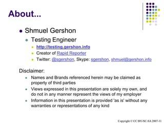 About...Shmuel Gershon