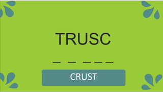 TRUSC
_ _ _ _ _
CRUST
 