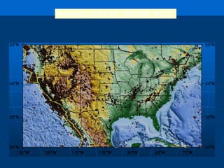 Seismicity of the US, 1968-2003, M>3.5
 