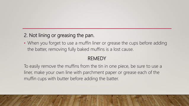 Faults In Biscuit And Muffin Making PPTX Cooking Food Drink