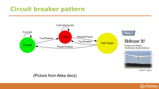 @chbatey
Circuit breaker pattern
(Picture from Akka docs)
 