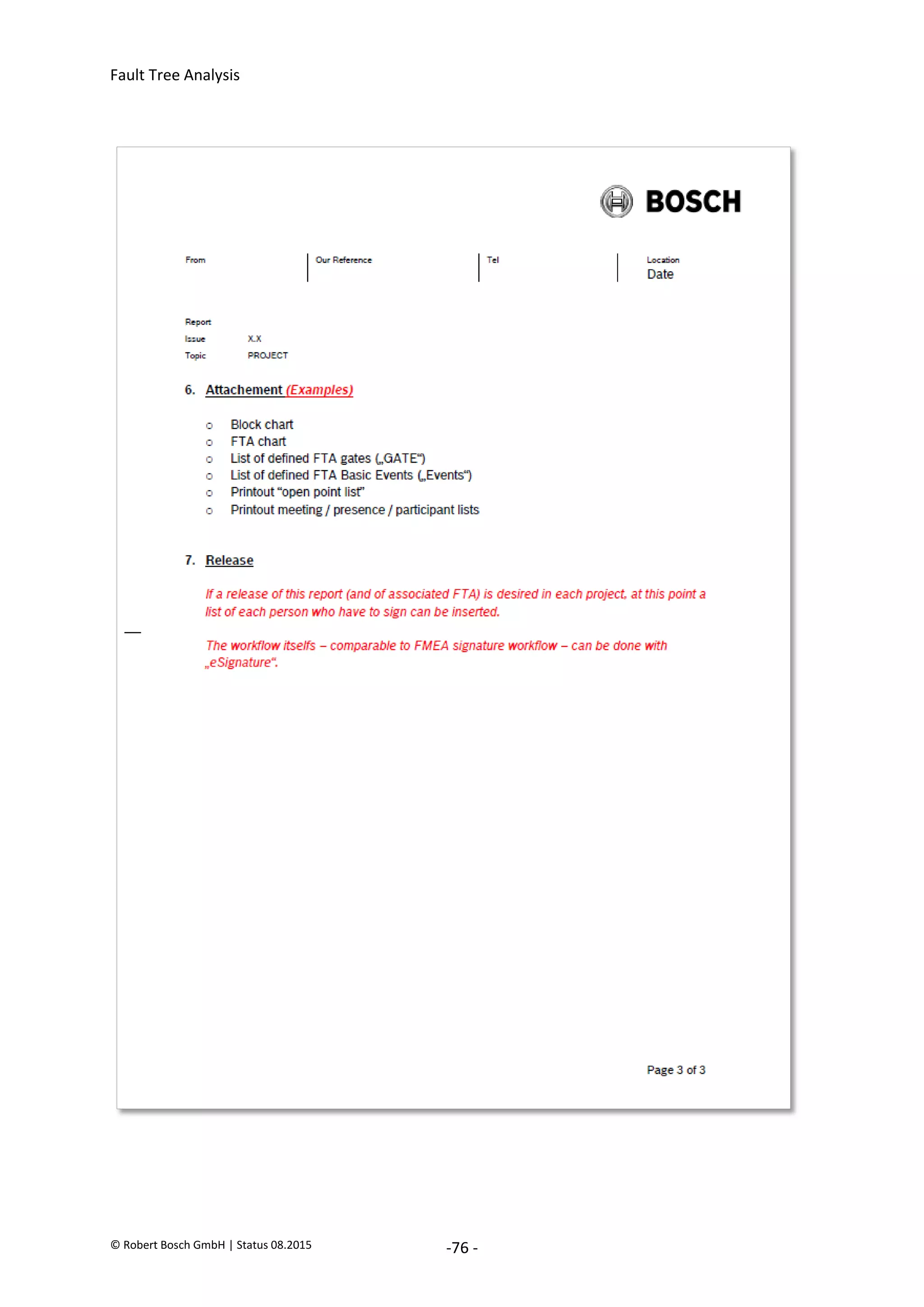 Fault Tree Analysis
© Robert Bosch GmbH | Status 08.2015 -76 -
2020-04-06
-
SOCOS
•••••••••
•••••••••
 