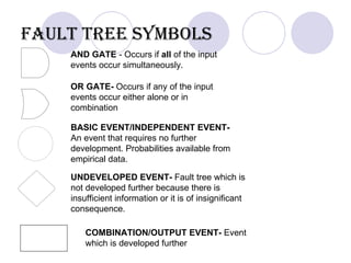 Fault tree and event tree in risk analysis | PPT
