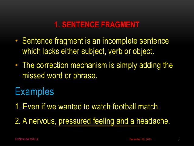 Faulty Sentences Basic Writing Skills