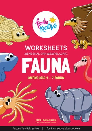 Worksheets - familia kreativa - Mengenal Fauna