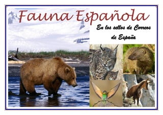 Fauna Española
EEEnnn lllooosss ssseeellllllooosss dddeee CCCooorrrrrreeeooosss
dddeee EEEssspppaaañññaaa
 