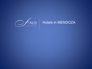 Hotels in MENDOZA
 