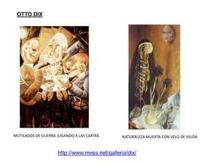 MUTILADOS DE GUERRA JUGANDO A LAS CARTAS NATURALEZA MUERTA CON VELO DE VIUDA
OTTO DIX
 