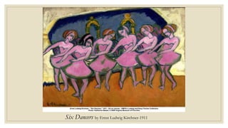 Six Dancers by Ernst Ludwig Kirchner-1911
 