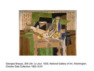 Georges Braque,  Still Life: Le Jour,  1929, National Gallery of Art, Washington,  Chester Dale Collection 1963.10.91  