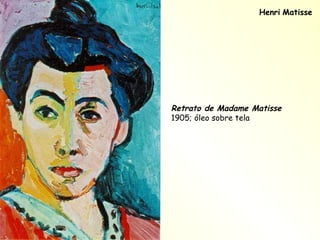 Henri   Matisse Retrato de Madame Matisse   1905; óleo sobre tela  