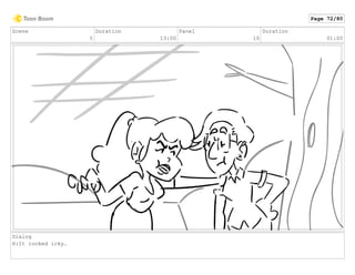 Scene
5
Duration
13:00
Panel
10
Duration
01:00
Dialog
H:It looked icky.
Page 72/80
 