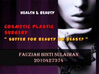 cosmetic plastic surgery