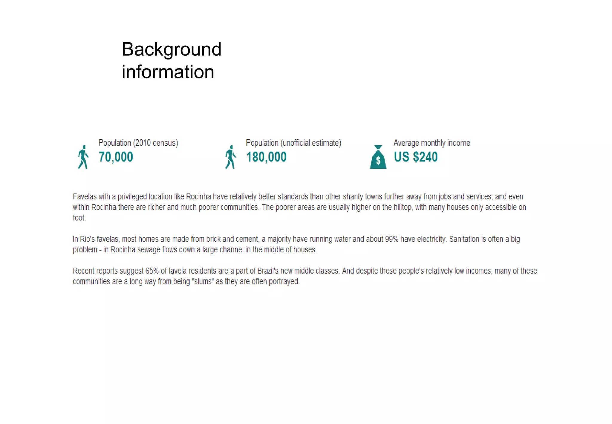 Background
information
 