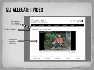Collegamento
        alla pagina
        precedente

Titolo allegato




      Video con
      opzione
      autoplay
 