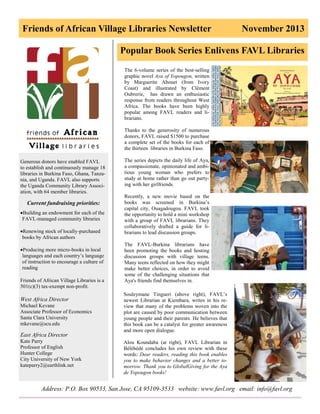 Friends of African VIllage Libraries Nov 2013 newsletter | PDF