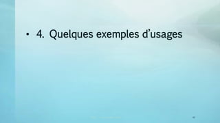 CRDP vincent.ruy@ac-lyon.fr 2
• 4. Quelques exemples d’usages
42
 