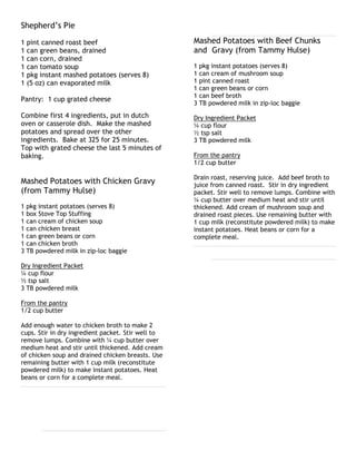  Meat  and Potato Soup