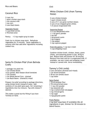  Meat and Potato Dinner