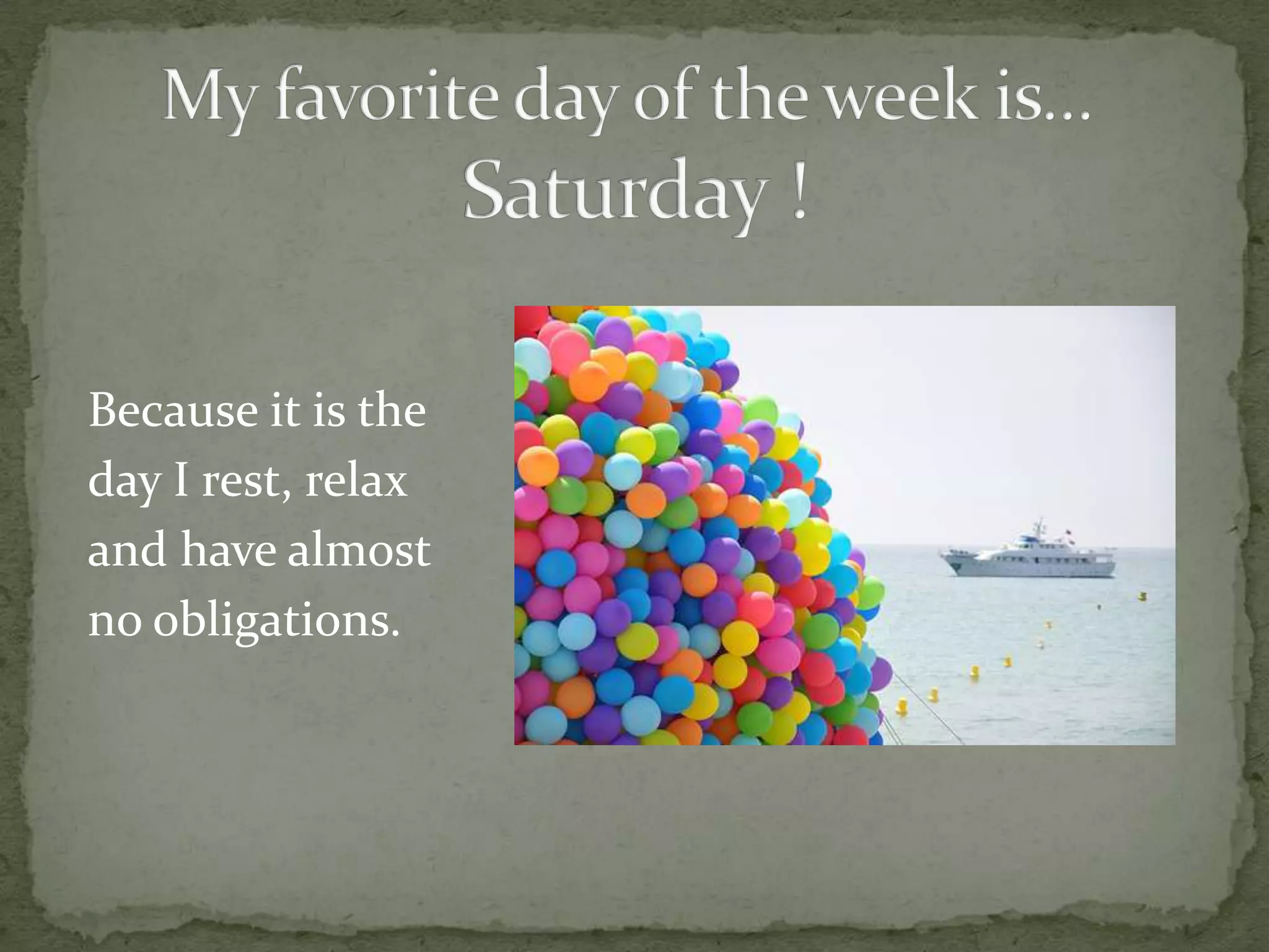 My favorite day ! | PPTX